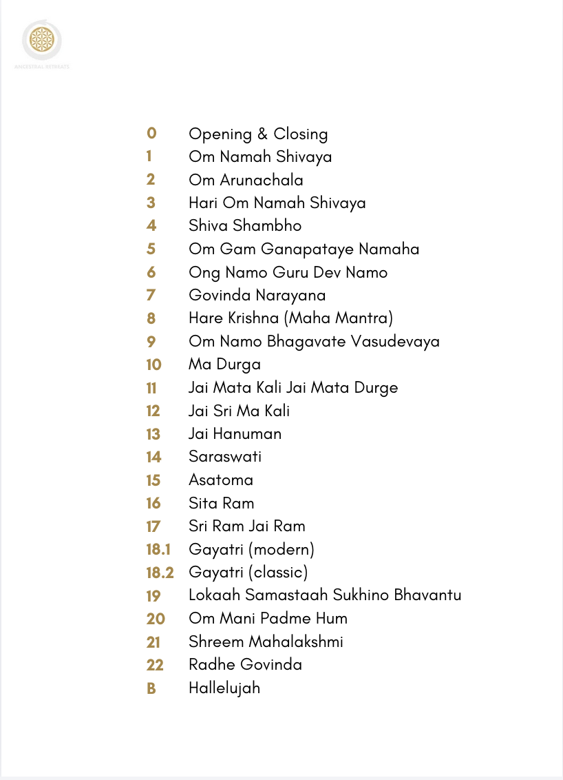 22 Mantras and Hallelujah for Harmonium